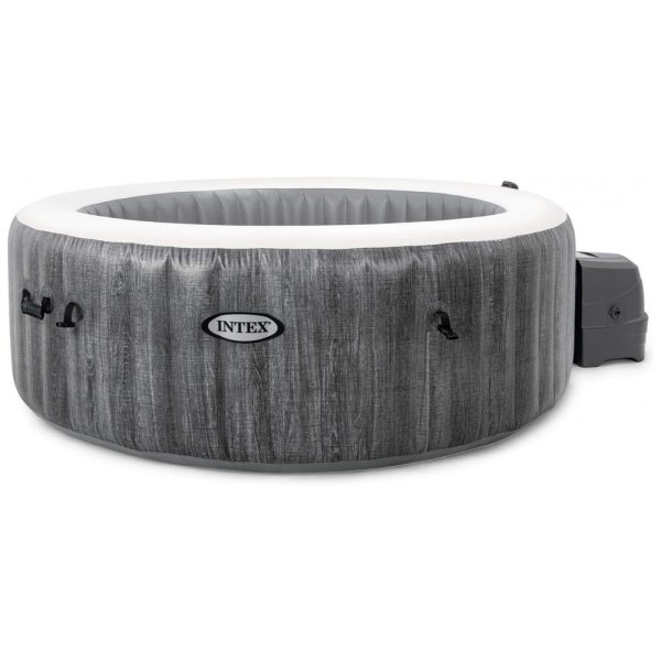 ectqx1cn6b380b_0 jpg - Spa inflável para 4 Pessoas com luz LED Multicolorida e 140 Jatos Calmantes, Intex, Cinza
