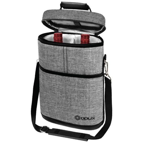 ectqyt6gjc470b_0 jpg - Bolsa Térmica para 2 Garrafas de Vinho OPUX, Ideal para Viagens, Piqueniques e Presente para Amantes de Vinho Cinza Mescla