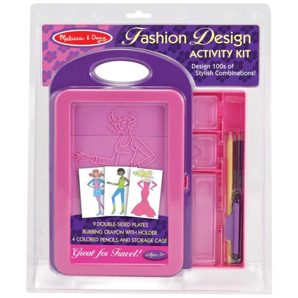 ectq0qslbp400b_0 jpg - Kit de Design de Moda Infantil com 9 Placas Dupla Face, 4 Lápis e Giz de Cera para Crianças Acima de 3 Anos, Melissa Doug