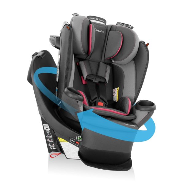 ectq14mdn2md0b_0 jpg - Cadeirinha de Carro Rotativa Evenflo Revolve360 Extend AllinOne com Capa de Limpeza Rápida Rowe Pink