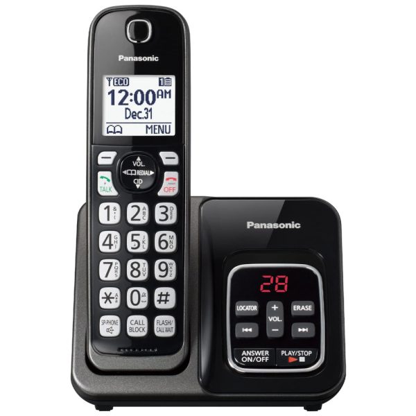 ectq164hhmk90b_0 jpg - Telefone sem Fio com Secretária Eletrônica e Bloqueio de Chamada, PANASONIC KX TGD630M, Preto
