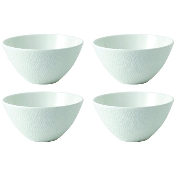 ectq18cx1p270b_0 jpg - Conjunto de Tigelas 240mL com Estilo Contemporâneo, Material de Porcelana, Formato Redondo e 4 Peças, Wedgwood 40023851, Branco