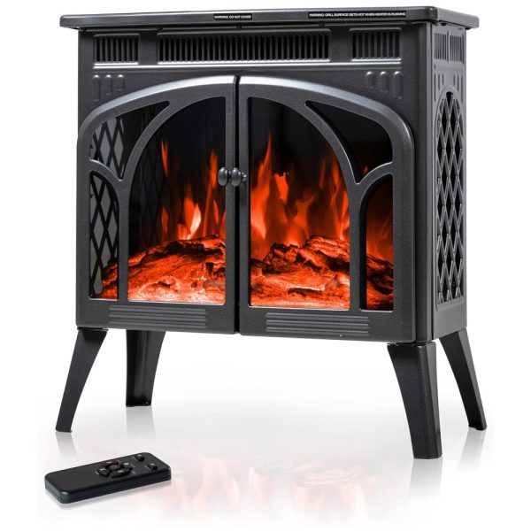 ectq1njwbhfb0b_0 jpg - Lareira Elétrica Portátil Autônoma com Chamas Realista 3D, 4 Cores Variáveis e Controle Remoto, 110V 1500W, Electactic, Cinza