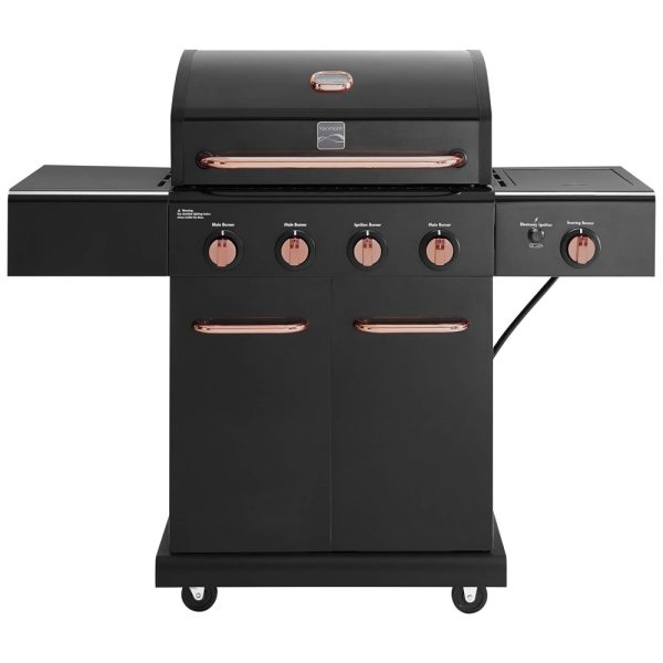 ectq1q6wg8z80b_0 jpg - Churrasqueira a Gás 52.000 BTU com 4 Queimadores, 2 Portas e 1 Queimador Lateral em Aço Inoxidável, KENMORE PG A40409S0LB 2, Preto