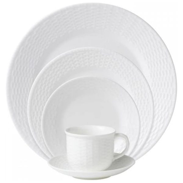 ectq33v1b0000b_0 jpg - Conjunto de Aparelho de Jantar em Alta Qualidade e Elegância com 5 Peças e Material de Porcelana, Wedgwood, Branco