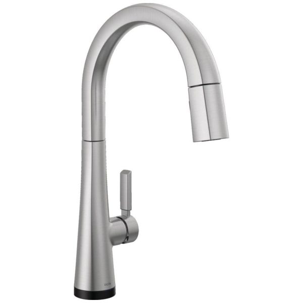 ectq4q9mprv90b_0 jpg - Torneira Cozinha com Tecnologia Touch2O e Pulverizador Pull Down, Inoxidável Lumicoat Ártico, Delta 9191T AR PR DST, Níquel Escovado