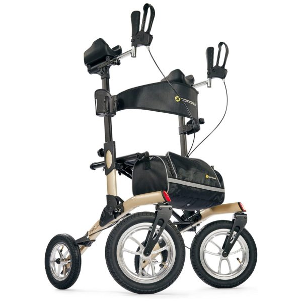 ectq7vss97kb0b_0 jpg - Andador para Idoso Dobrável até 136kg com Assento, Pneus Pneumáticos e Porta Bengala, Comodita, Bege