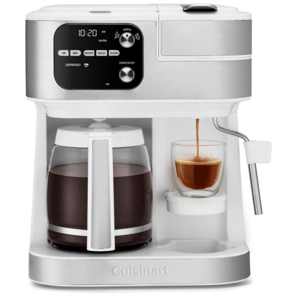 ectq8x4zw3wc0b_0 jpg - Cafeteira 4 em 1 Compatível com Cápsulas de Expresso e Nespresso com Vaporizador de Leite e Desligamento automático, 110V, Cuisinart SS 4N1W, Branca