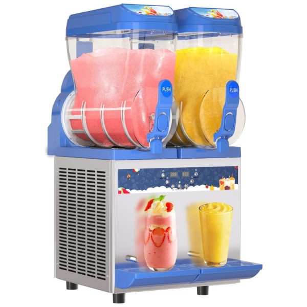 ectqc9m3wgnc0b_0 jpg - Máquina de Raspadinha Comercial,1000W, Tanques de 30L,Máquina de Slushie em Aço Inoxidável 304,Resfriamento Eficiente, Ideal para Bares, Cafés,AnyDoor