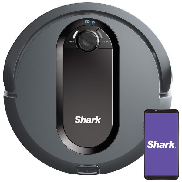 ectqfwsw53680b_0 jpg - Aspirador de Pó Robô IQ Robot, com navegação avançada, WiFi, multifunção, preto, 110v, SHARK AV970, Preto