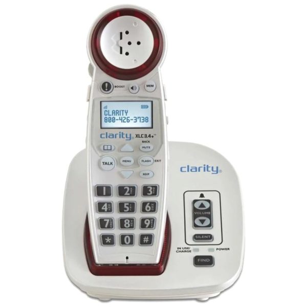 ectqihbe4h400b_0 jpg - XLC3.4 DECT 6.0 Telefone sem Fio com Botão Extra Grande e Identificador de Chamadas, CLARITY 59234, Branco