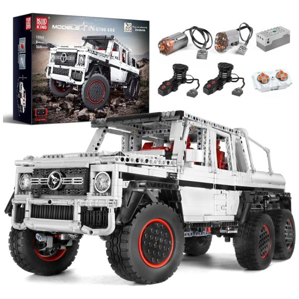 ectqjbknfkf90b_0 jpg - Kit de Construção Picape Off Road 6x6 com 3686 Peças e Controle Remoto por APP para Crianças e Adultos, Mould King, Branca