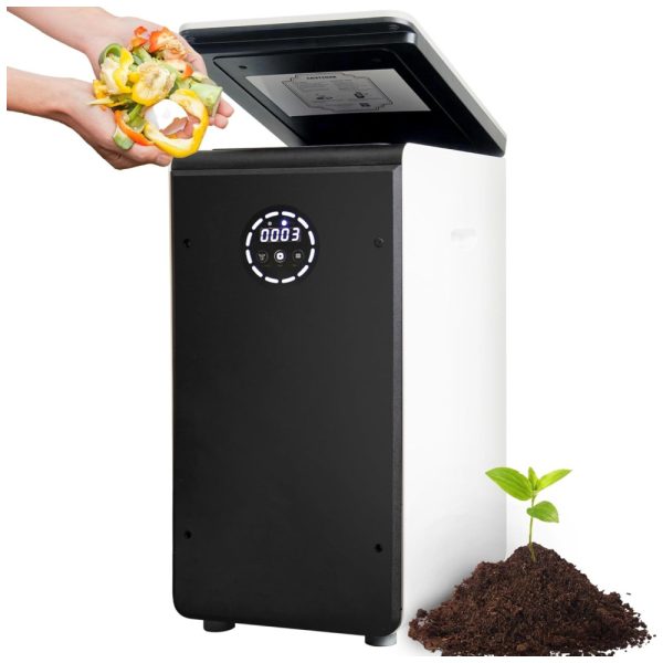 ectqnctk13vb0b_0 jpg - Composteira Elétrica de Cozinha 19L com Tecnologia de Degradação Microbiana em Apenas 6 a 8 Horas, 110V, ROKH, Preta e Branca