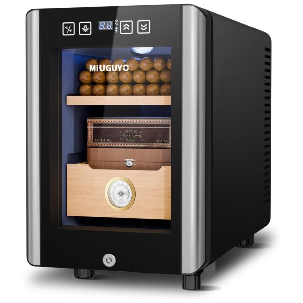ectqqswrmwpd0b_0 jpg - Umidor para Charutos Elétrico 16 Litros MIUGUYO, Controle de Umidade e Temperatura Silencioso 2.0, Termostato para 100 Charutos com Gaveta