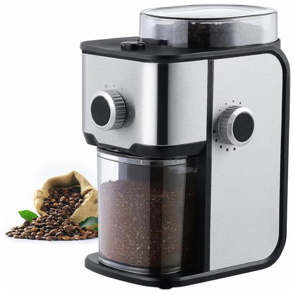 ectqr8mq58hc0b_0 jpg - Moedor de Café Elétrico até 12 xícaras com 14 Configurações de Moagem, 110V 130W, Ollygrin, Prata