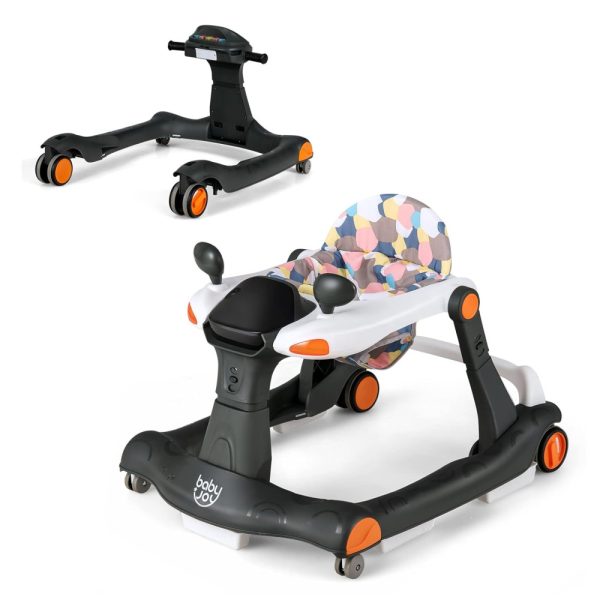 ectqs4z7ckn90b_0 jpg - Andador de Bebê BABY JOY 2 em 1, Dobrável com Altura e Velocidade Ajustáveis, Música, Luzes, Espelhos, Assento Acolchoado, para Bebês de 6 a 18 Meses