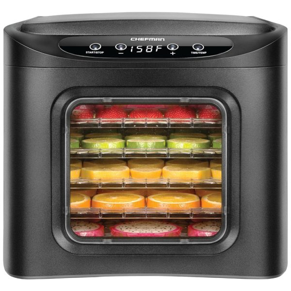ectqslxzk9b70b_0 jpg - Desidratador de Alimentos, CHEFMAN , Preto