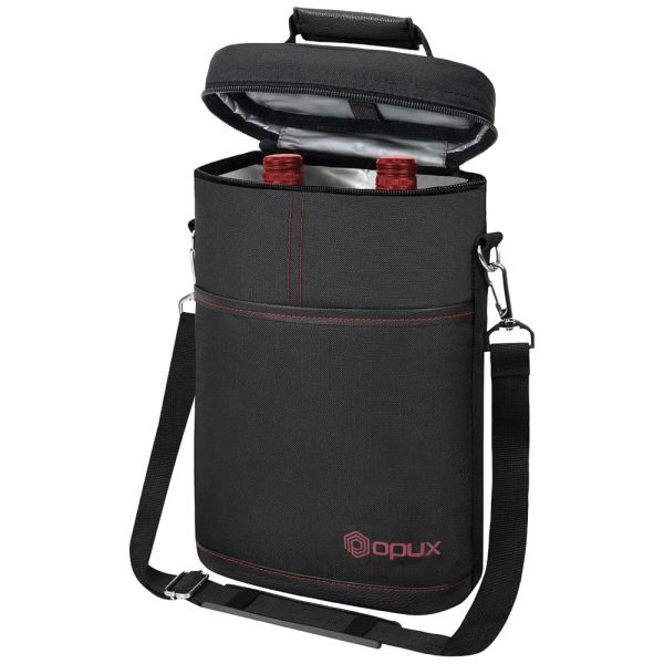 ectqsw9njc470b_0 jpg - Bolsa Térmica Para Transporte de Vinhos até 2 Garrafas, OPUX, Preto