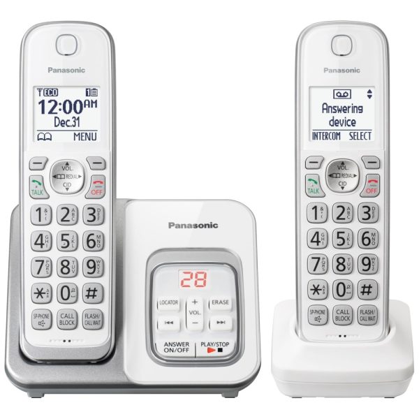 ectqt49bqg170b_0 jpg - Telefone sem Fio DECT 6.0 com 2Aparelhos, PANASONIC KX TGD532W, Branco