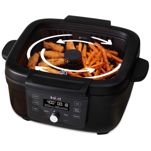 ectqt7bwsg1b0b_0 jpg - Fritadeira Elétrica AirFryer e Grill com Painel Digital e Temporizador, 110V, INSTANT POT 140 8001 01, Preto