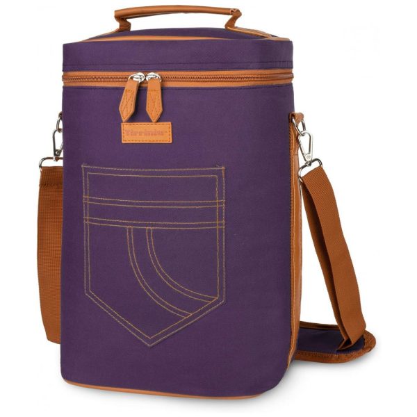 ectqt855m7l80b_0 jpg - Bolsa Térmica Para Transporte de Vinhos Tirrinia até 4 Garrafas, Roxa