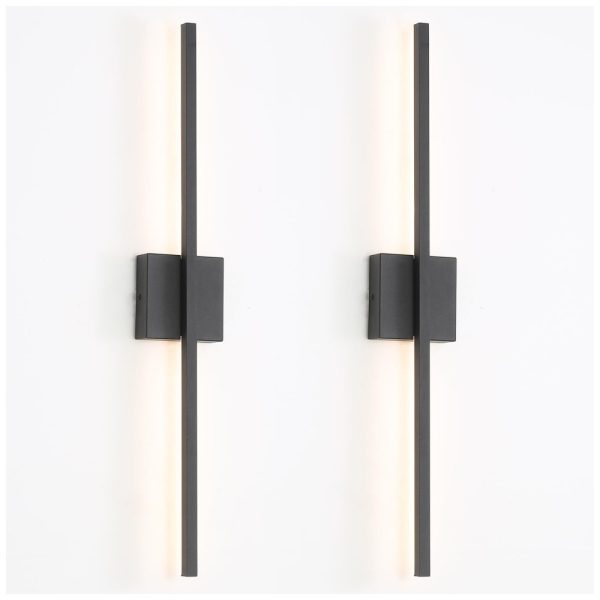 ectqv7dgqbfd0b_0 jpg - Conjunto de Luminária de Parede com Fio, 2 Peças e Estilo Moderno para Banheiro, Sala de Estar e Quarto, Bivolt 12W, Fengkiop BD1001, Preto