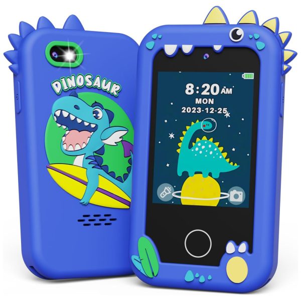 ectqxxhxhkhd0b_0 jpg - Telefone Infantil KOKODI Dinossauro Azul Marinho, 12MP, Vídeo HD 1080p, Bateria Recarregável, Cartão SD 8GB, Tela Touchscreen, Brinquedo Educativo.