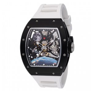 Relógio Masculino Automático Invicta S1 Rally Interstellar com Mostrador Esqueleto 41mm Branco 49010