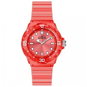 Relógio Feminino Invicta Celestial 35mm Transparente Vermelho 49210