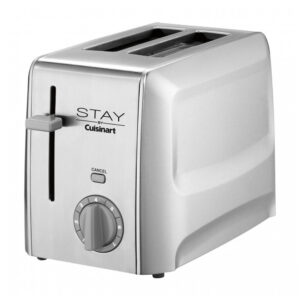 Torradeira Pop Up 2 Fatias Cuisinart Aço Inoxidável Prata 2 Ranhuras 120V