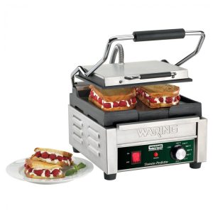 Waring WFG150 Tostato Perfetto - Grill Panini com Placas de Ferro Fundido 25x23 cm 1800W 110V