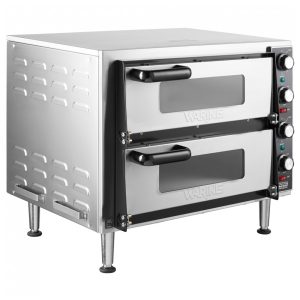 Waring Forno Duplo de Bancada para Pizza e Snacks 240V 3500W - Cozinhe Duas Pizzas de 35cm Rápido