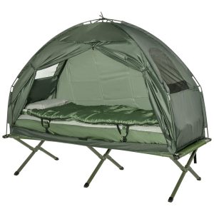 Barraca Suspensa Portátil para Acampamento Camping OUTSUNNY B2 0006 Verde