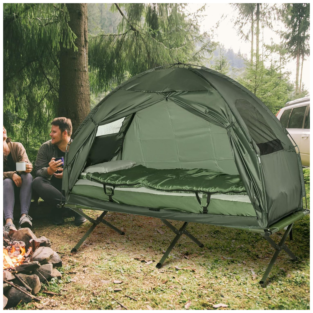 Barraca Suspensa Portátil para Acampamento Camping OUTSUNNY B2 0006 Verde - Imagem 2