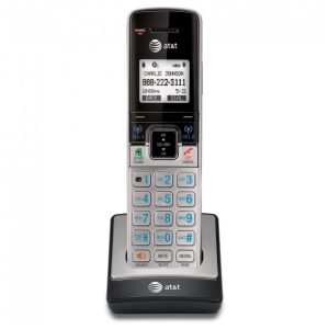 Telefone sem fio adicional AT&T TL90073 Prata/Preto Requer um AT&T TL92273 TL96273 ou Outros Modelos para Funcionar com o Telefone Adicional