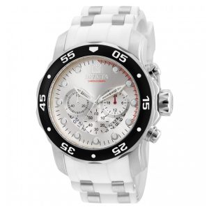 Relógio Masculino Invicta Pro Diver 48mm em Aço com Mostrador Branco 20290