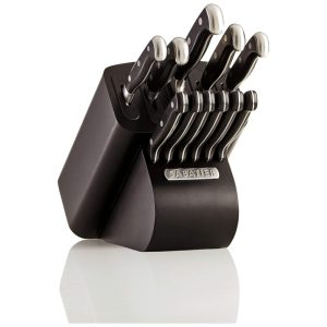 Conjunto de faca de rebite triplo forjado de 12 peças preta SABATIER 5192297 Preto