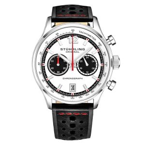 Relógio Masculino Stuhrling Monaco 933 Quartzo 44mm com Cronográfo Preto