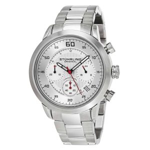 Relógio Masculino Stuhrling Concorso 816 Quartzo 42mm com Cronográfo Prata