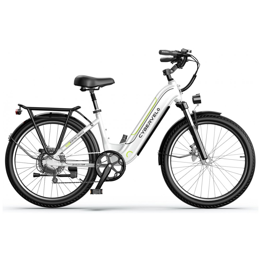 Bicicleta Elétrica 1000 Peak para Adultos Autonomia de até 80 Quilômetros com Bateria Removível E-bike de 26'' com 7 Velocidades para Praia Neve e - Imagem 8