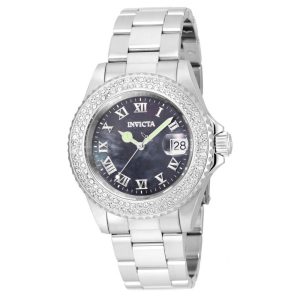 Relógio Feminino Invicta Angel com Mostrador de Madrepérola 40mm Caixa de Aço ZG21711