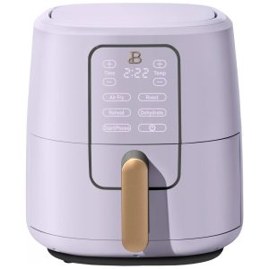 Fritadeira elétrica sem óleo Beautiful 6L digital lavanda TurboCrisp 1750W 110V