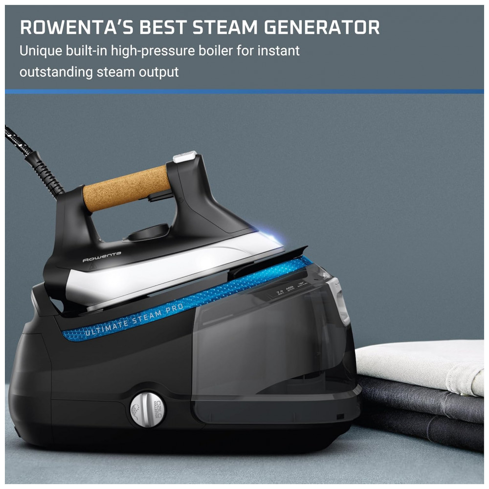 Rowenta: Ferro a Vapor Ultimate Steam Pro com Base de Aço Inoxidável - Estação de Vapor Profissional para Roupas, 1800 Watts, - Imagem 2