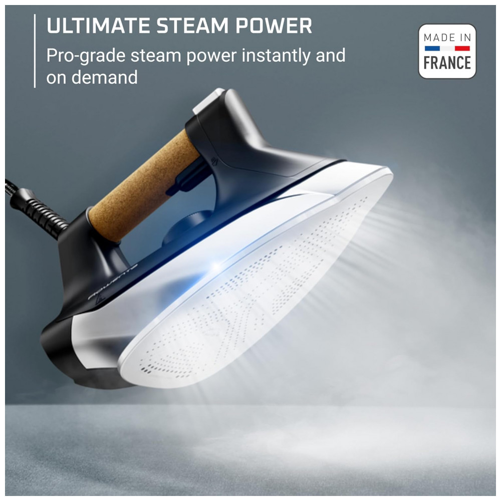 Rowenta: Ferro a Vapor Ultimate Steam Pro com Base de Aço Inoxidável - Estação de Vapor Profissional para Roupas 1800 Watts - Imagem 3