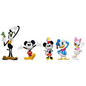 Conjunto de 5 Enfeites de Natal Hallmark Keepsake Disney Mickey and Friends Forever Friends Plástico Vários Tamanhos