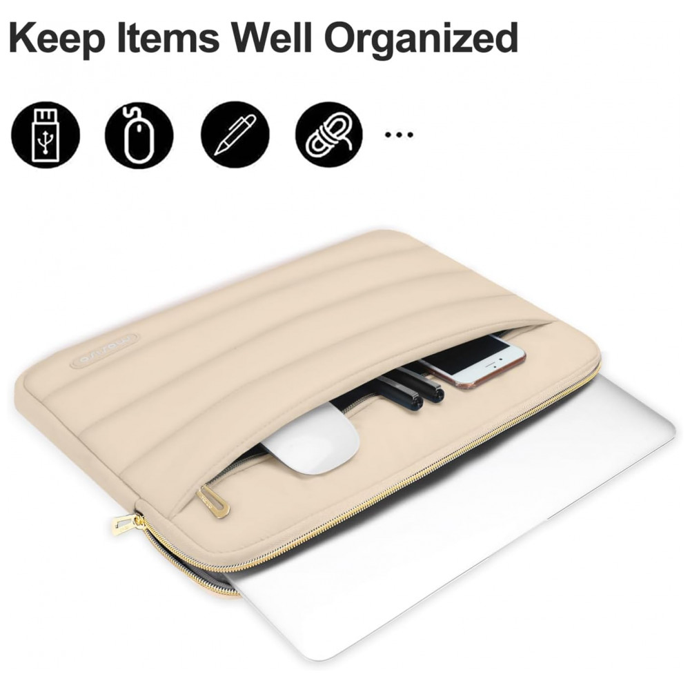 Capa para Laptop MOSISO 15.6 polegadas, Sleeve Acolchoado de 16 polegadas para MacBook Pro 16, HP Dell ASUS Acer Toshiba Lenovo Notebook, Bolsa Horizo - Imagem 2