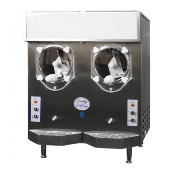 Kit Máquina de Coquetéis Congelados Frosty Factory 215R 2-1 24 Litros com 2 Dispensadores de Cilindro Duplo e Condensador Remoto Refrigerado a Ar 110V