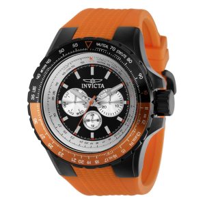Relógio Masculino Aviator Invicta 37031 Laranja e Preto