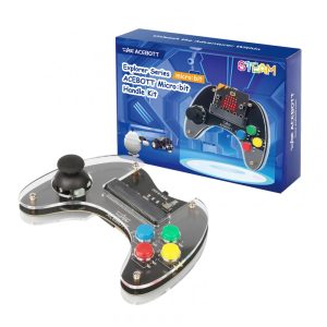 Controle sem fio ACEBOTT QD027 STEM para robôs micro:bit ergonomico com joystick e feedback por vibração compatível MakeCode