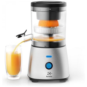 Espremedor de Frutas Cítricas Elétrico Eurolux em Aço Inoxidável - Premium Sem Mãos Tela de Toque Única para Suco de Laranja de Limões e Limas